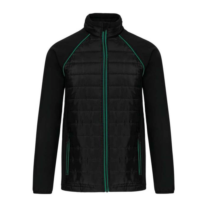 UNISEX DUAL-FABRIC DAYTODAY JACKET - Black/Kelly Green<br><small>EA-WK6147BL/KL-2XL</small>