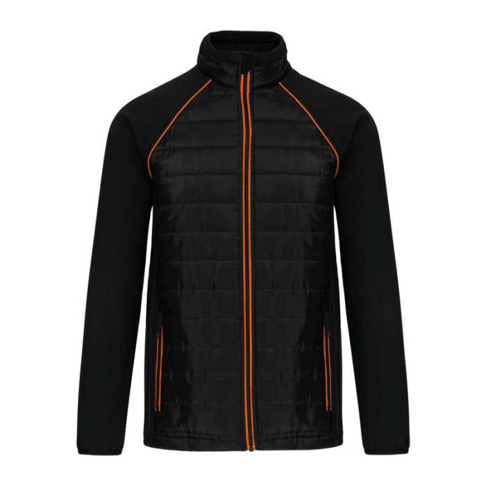 UNISEX DUAL-FABRIC DAYTODAY JACKET - Black/Orange<br><small>EA-WK6147BL/OR-2XL</small>