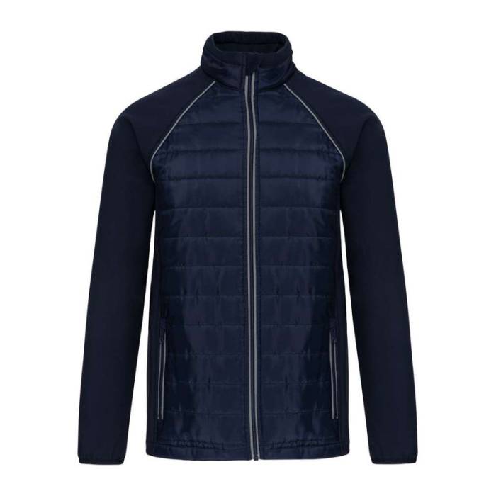 UNISEX DUAL-FABRIC DAYTODAY JACKET - Navy/Silver<br><small>EA-WK6147NV/SI-2XL</small>