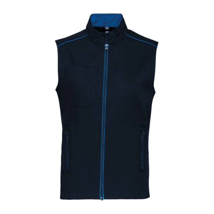 MEN`S DAYTODAY GILET - Navy/Light Royal Blue<br><small>EA-WK6148NV/LRO-2XL</small>