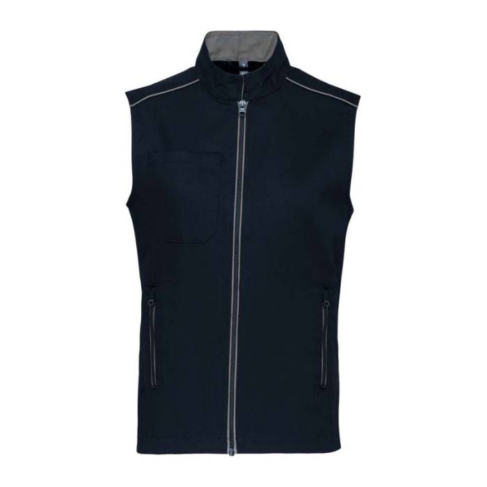 MEN`S DAYTODAY GILET - Navy/Silver<br><small>EA-WK6148NV/SI-2XL</small>