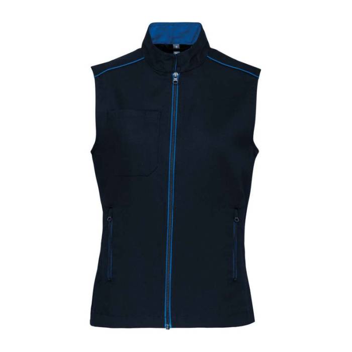 LADIES` DAYTODAY GILET - Navy/Light Royal Blue<br><small>EA-WK6149NV/LRO-2XL</small>