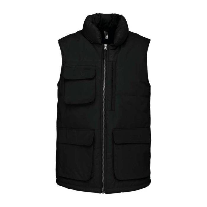 QUILTED BODYWARMER - Deep Black<br><small>EA-WK615BL-3XL</small>