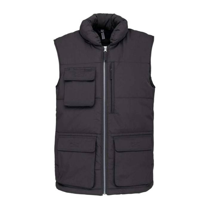 QUILTED BODYWARMER - Dark Grey<br><small>EA-WK615DG-2XL</small>