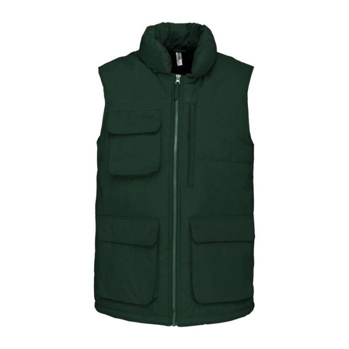 QUILTED BODYWARMER - Forest Green<br><small>EA-WK615FO-2XL</small>