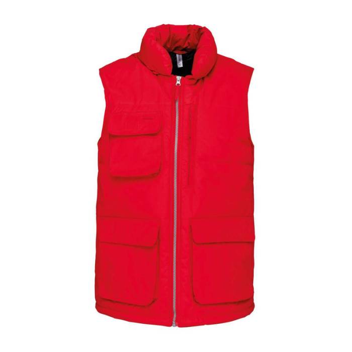 QUILTED BODYWARMER - Red<br><small>EA-WK615RE-3XL</small>