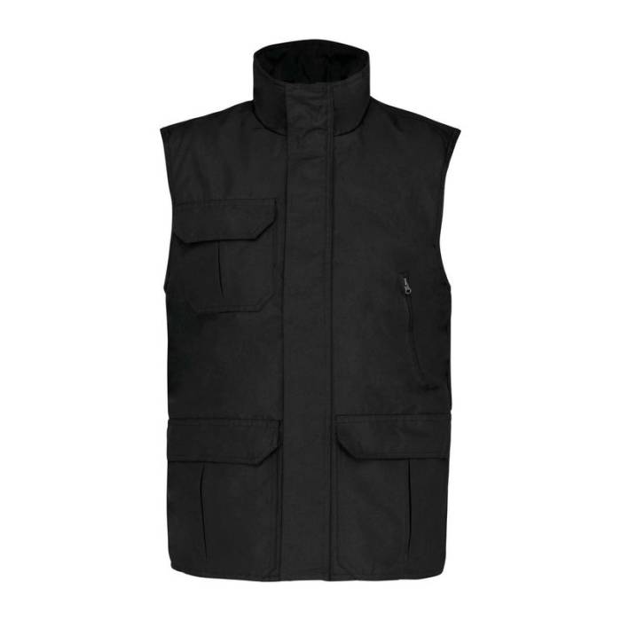 WORKER - BODYWARMER - Deep Black<br><small>EA-WK630BL-3XL</small>