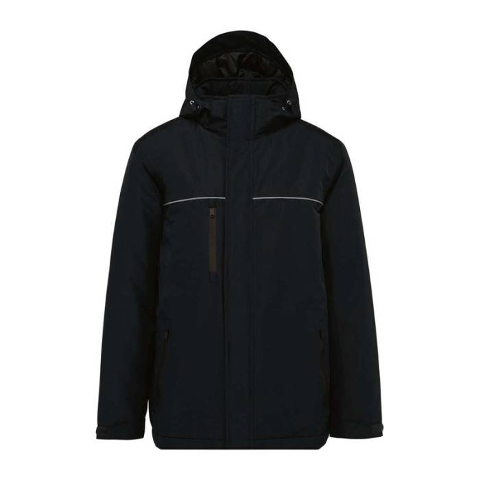 UNISEX HOODED PERFORMANCE PARKA - Deep Black<br><small>EA-WK650BL-2XL</small>