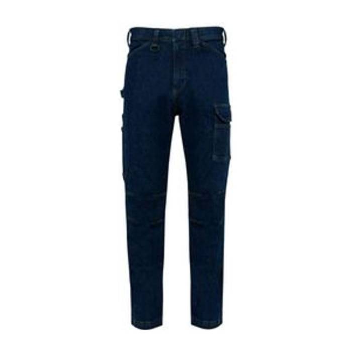 MEN`S MULTIPOCKET DENIM TROUSERS - Blue Rinse<br><small>EA-WK705BRI-36</small>