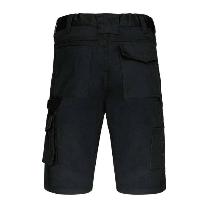 MULTIPOCKET WORKWEAR BERMUDA SHORTS - Deep Black<br><small>EA-WK763BL-40</small>