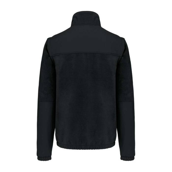 FLEECE JACKET WITH REMOVABLE SLEEVES - Deep Black<br><small>EA-WK9105BL-2XL</small>