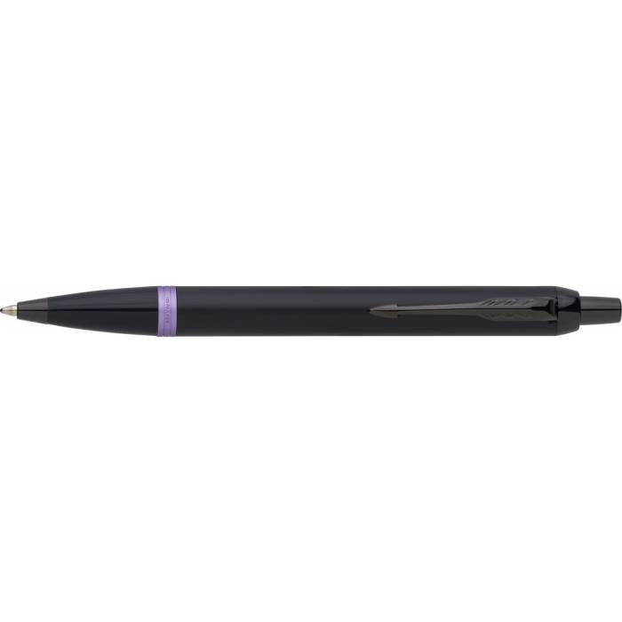 Parker IM Vibrant Rings PVD golyóstoll, fekete/lila - fekete<br><small>GO-1006049-100</small>