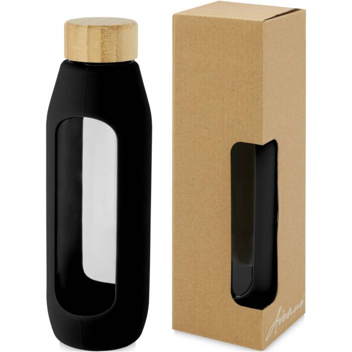 Tidan vizesüveg szilikon pánttal, 600 ml, fekete - fekete<br><small>GO-10066690</small>