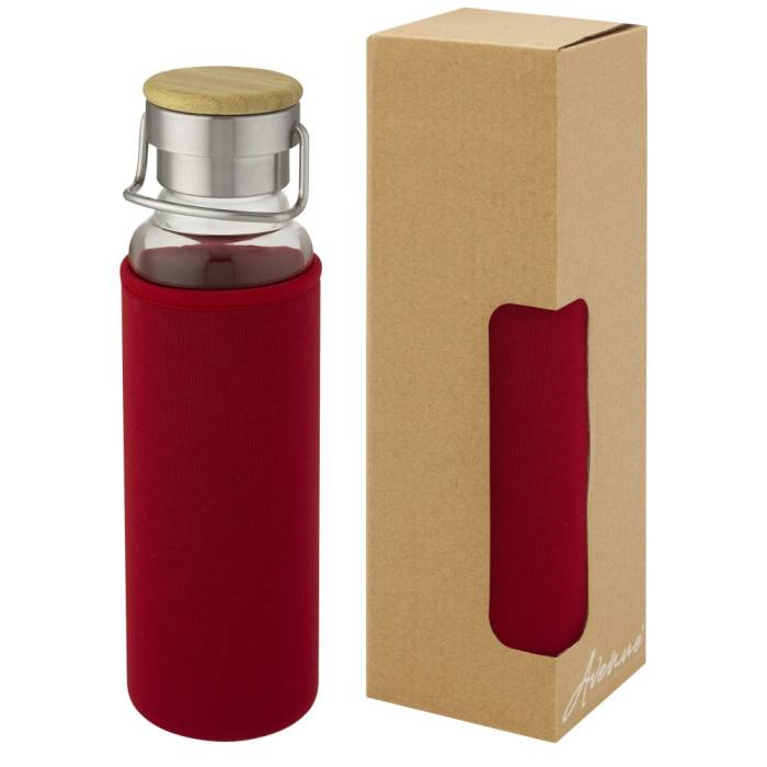 Thor üvegpalack neoprén tokkal, 660 ml, piros - piros<br><small>GO-10069621</small>