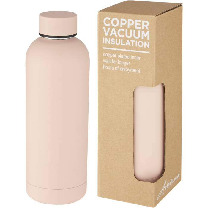 Spring réz-vákuumos palack, 500 ml, világos pink