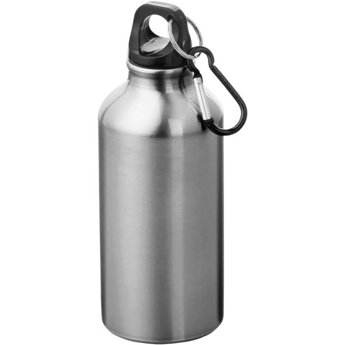 Oregon újraalumínium palack karabinerrel, 400 ml, ezüst - ezüst<br><small>GO-10073881</small>