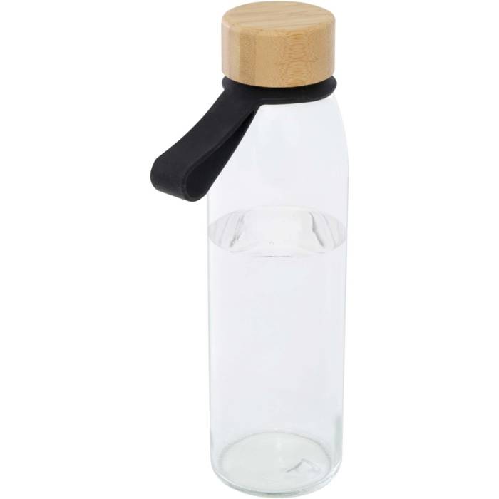 Porto üveg vizespalack, 500 ml, fekete