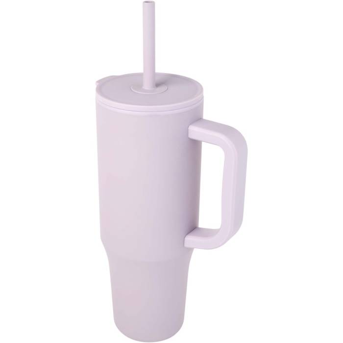 Brady szigetelt bögre szívószállal, 900 ml, lila