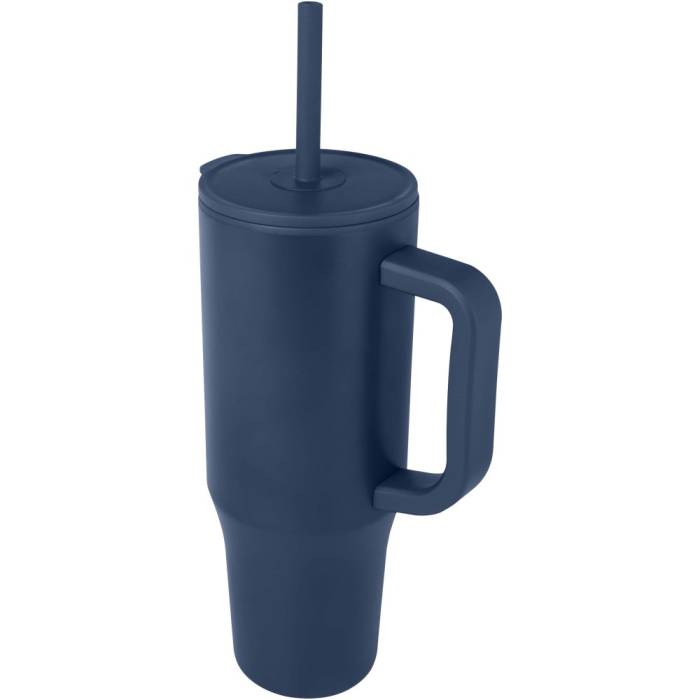 Brady szigetelt bögre szívószállal, 900 ml, sötétkék...