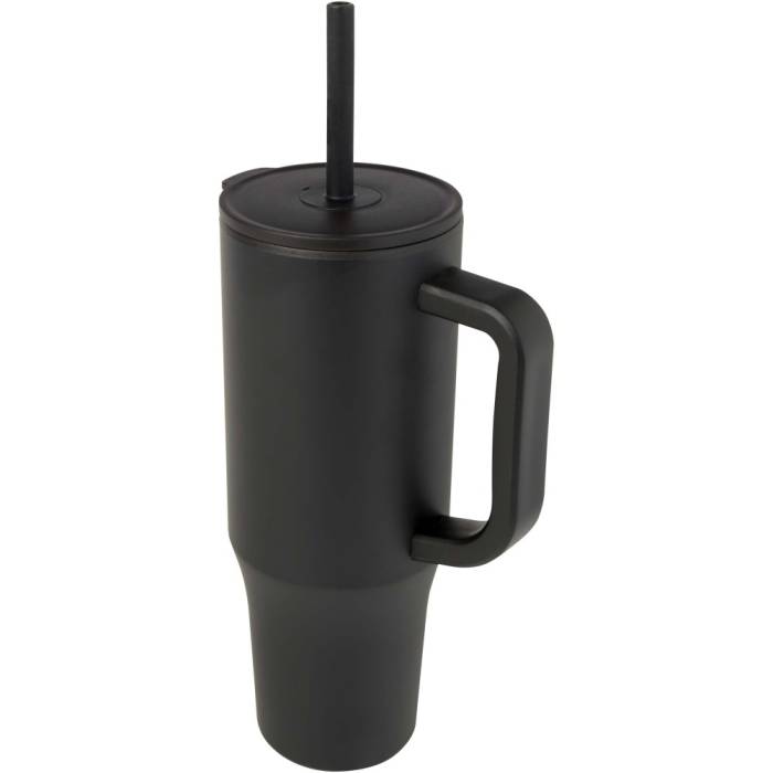 Brady szigetelt bögre szívószállal, 900 ml, fekete