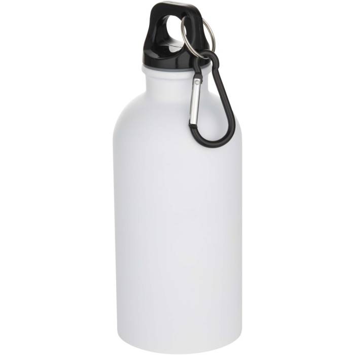 Oregon újraacél vizespalack karabinerrel, 400 ml, fehér
