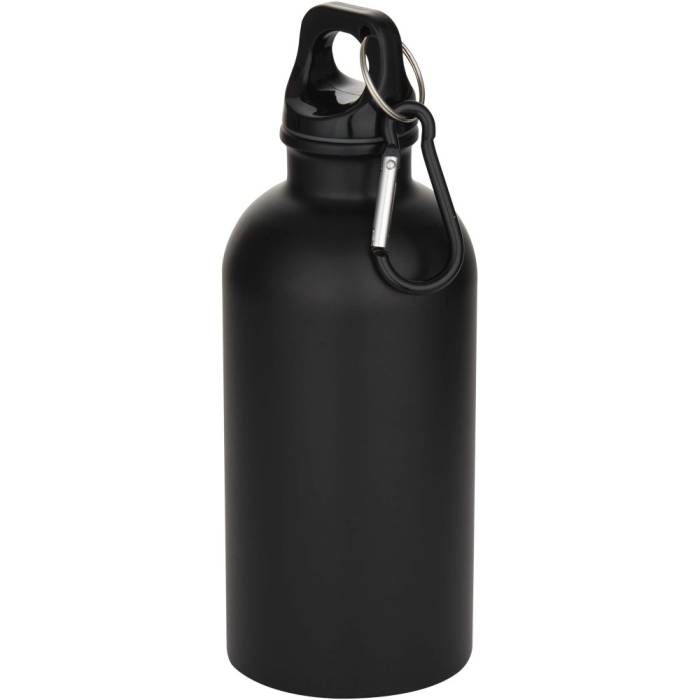 Oregon újraacél vizespalack karabinerrel, 400 ml, fekete