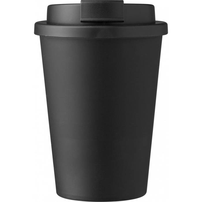 Kávéspohár csavaros fedéllel, 350 ml, fekete