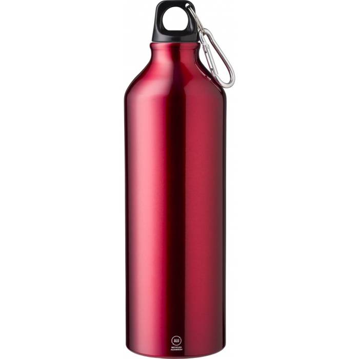 Újraalumínium sportpalack, 750 ml, piros