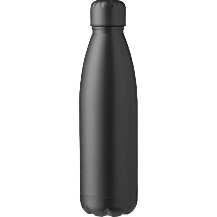 Szimplafalú palack, 750 ml, fekete