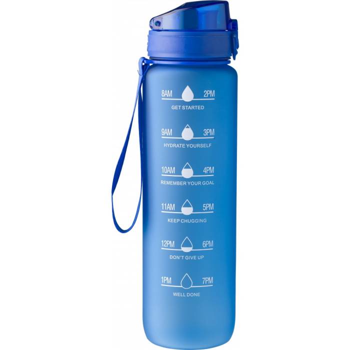 Műanyag sportpalack, 1literes, kék - kék<br><small>GO-1015136-23</small>