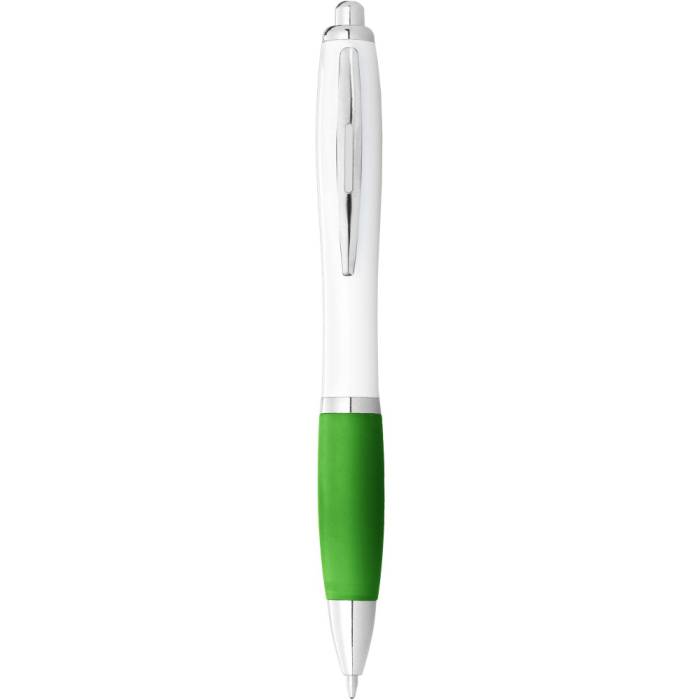 Nash golyóstoll kék tollbetéttel, fehér/lime zöld - fehér-lime zöld<br><small>GO-10690009</small>