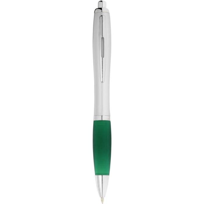 Nash golyóstoll kék tollbetéttel, zöld/ezüst - zöld-ezüst<br><small>GO-10707701</small>