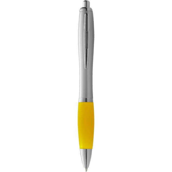 Nash golyóstoll kék tollbetéttel, ezüst/sárga - ezüst-sárga<br><small>GO-10707704</small>