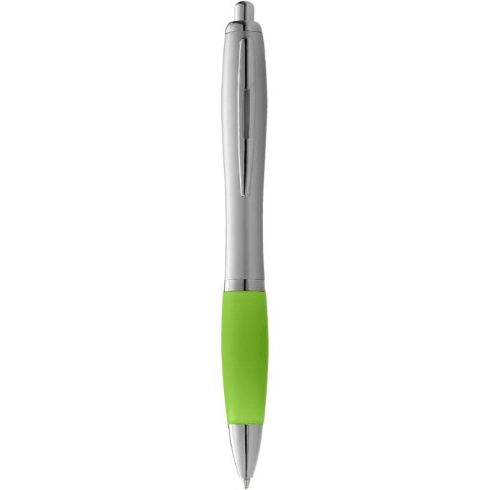Nash golyóstoll kék tollbetéttel, ezüst/lime zöld - ezüst-lime zöld<br><small>GO-10707708</small>
