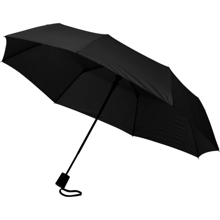 Wali 21`-es összecsukható esernyő, fekete - fekete<br><small>GO-10907700</small>