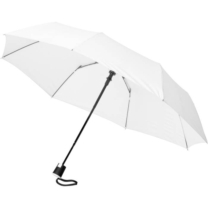 Wali 21`-es összecsukható esernyő, fehér - fehér<br><small>GO-10907702</small>