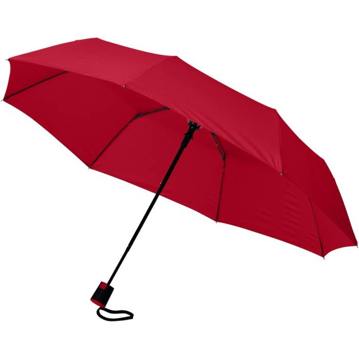 Wali 21`-es összecsukható esernyő, piros - piros<br><small>GO-10907712</small>