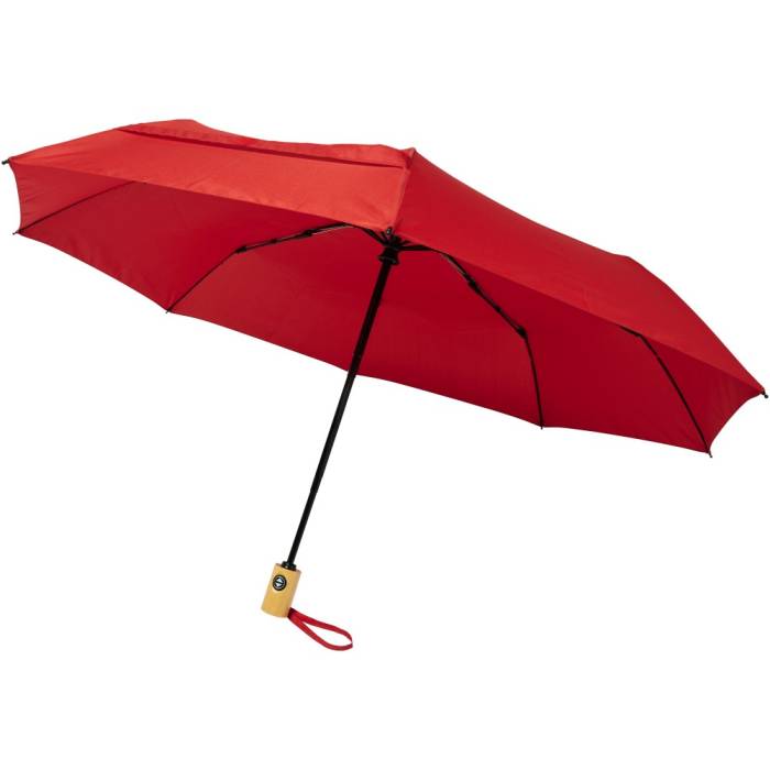 RPET összecsukható esernyő, piros