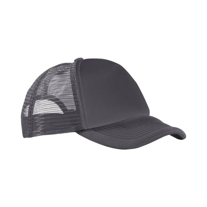 Trucker 5 paneles baseball sapka, szürke/fekete
