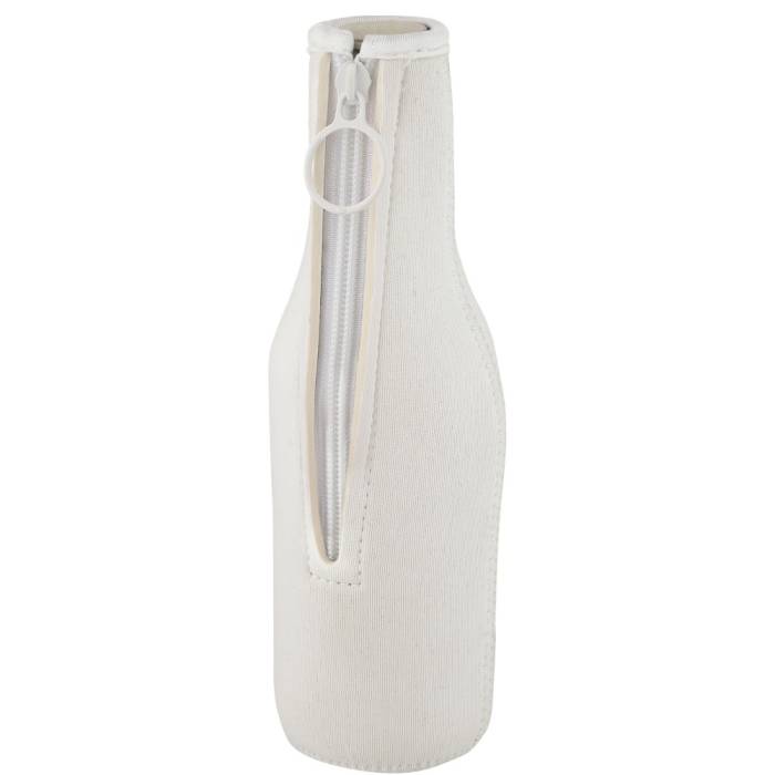 Vrie újrahasznosított neoprén palackhűtő, fehér - fehér<br><small>GO-11328701</small>