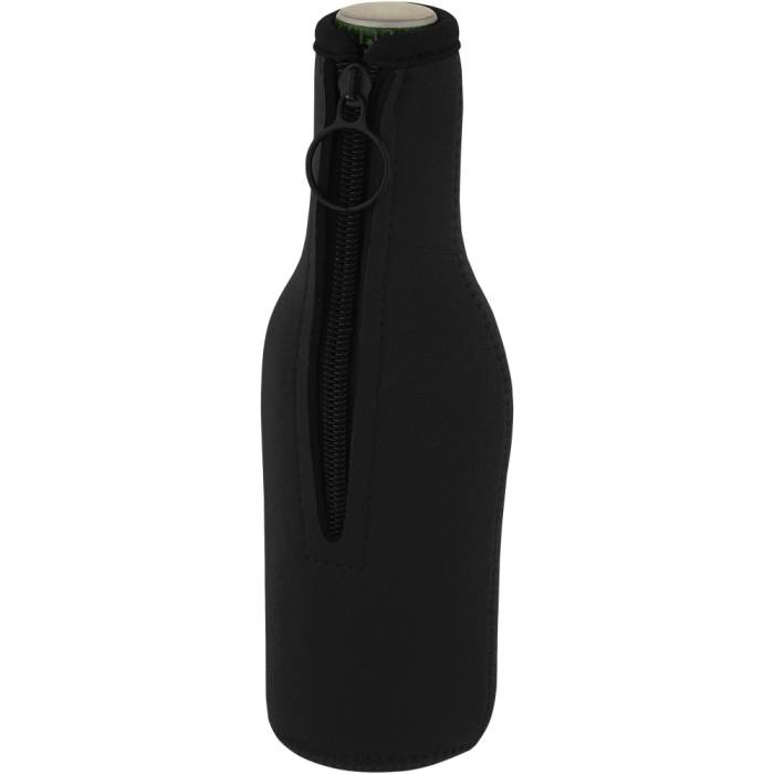 Vrie újrahasznosított neoprén palackhűtő, fekete