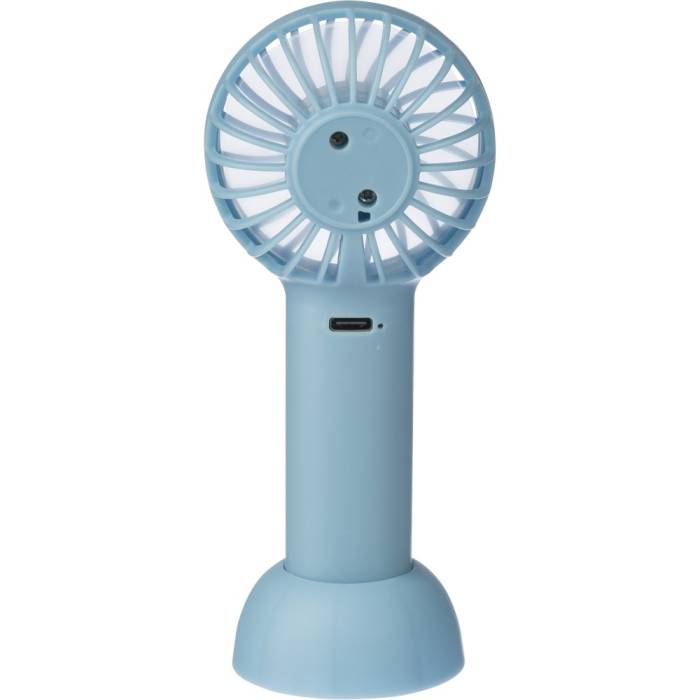 Elektromos kézi ventilátor, világoskék