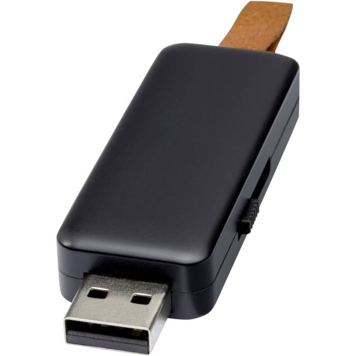 Gleam világító USB, 8GB, fekete