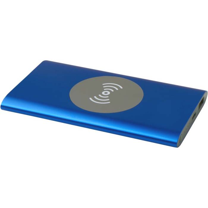 Juice alumínium vezeték nélküli powerbank, 4000 mAh, kék - kék...<br><small>GO-12438453</small>