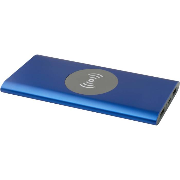 Juice alumínium vezeték nélküli powerbank, 8000 mAh, kék - kék...<br><small>GO-12438553</small>