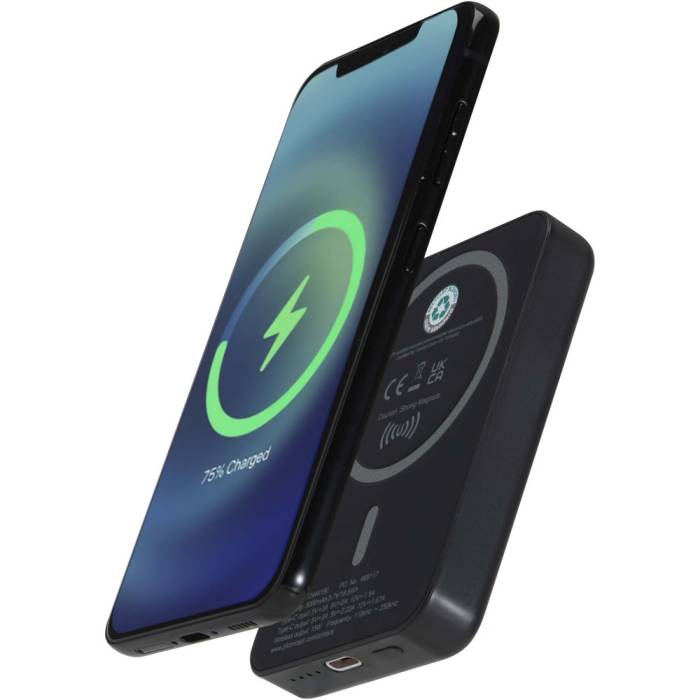 Acrab 5000 mAh mágneses powerbank, fekete - fekete<br><small>GO-12444190</small>