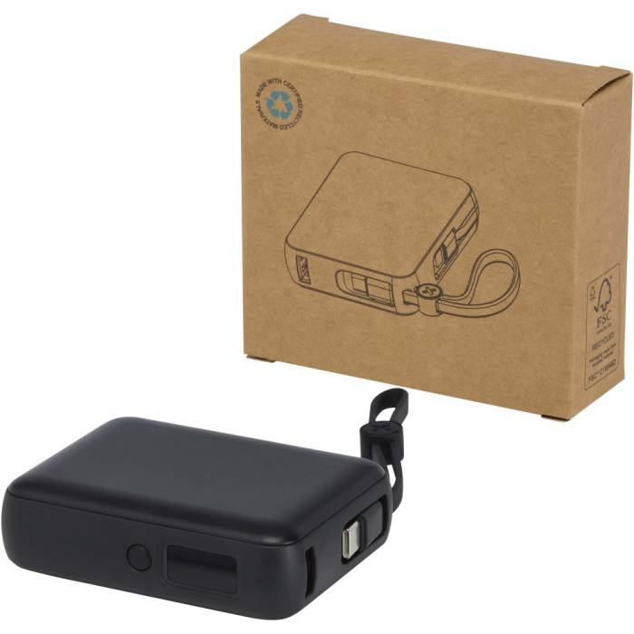 Acrux 10 000 mAh powerbank, fekete