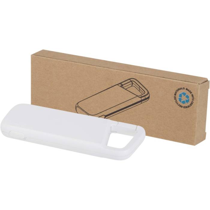 Alkes 5000 mAh vízálló powerbank, fehér