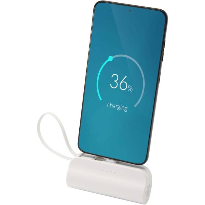 Alnair powerbank, 5000 mAh 10W, fehér