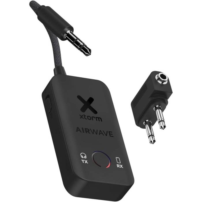 Xtorm XAWBT01 AirWave vezeték nélküli audió adapter, feket...